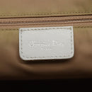 Christian Dior Trotter Canvas Tote Bag White Silver Auth mr1118V-17