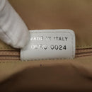 Christian Dior Trotter Canvas Tote Bag White Silver Auth mr1118V-12