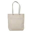 Christian Dior Trotter Canvas Tote Bag White Silver Auth mr1118V-13