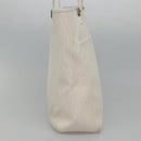Christian Dior Trotter Canvas Tote Bag White Silver Auth mr1118V-3