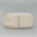 Christian Dior Trotter Canvas Tote Bag White Silver Auth mr1118V-5