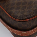 CELINE Macadam Canvas Shoulder Bag PVC Leather Brown Gold Auth mr1125-9