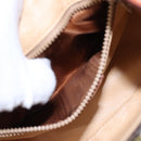 CELINE Macadam Canvas Shoulder Bag PVC Leather Brown Gold Auth mr1125-22