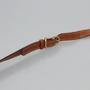 CELINE Macadam Canvas Shoulder Bag PVC Leather Brown Gold Auth mr1125-8