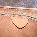 CELINE Macadam Canvas Shoulder Bag PVC Leather Brown Gold Auth mr1129-12