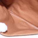 CELINE Macadam Canvas Shoulder Bag PVC Leather Brown Gold Auth mr1129-10