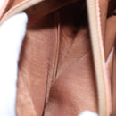 CELINE Macadam Canvas Shoulder Bag PVC Leather Brown Gold Auth mr1129-11