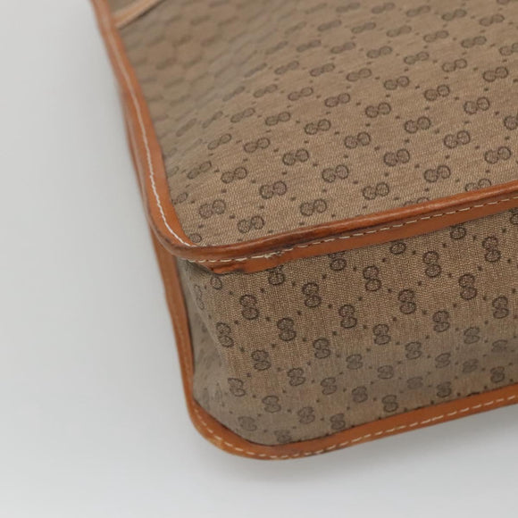 GUCCI Micro GG Supreme Tote Bag PVC Beige Auth mr1148