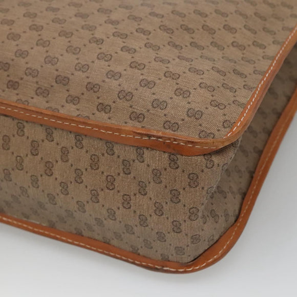 GUCCI Micro GG Supreme Tote Bag PVC Beige Auth mr1148