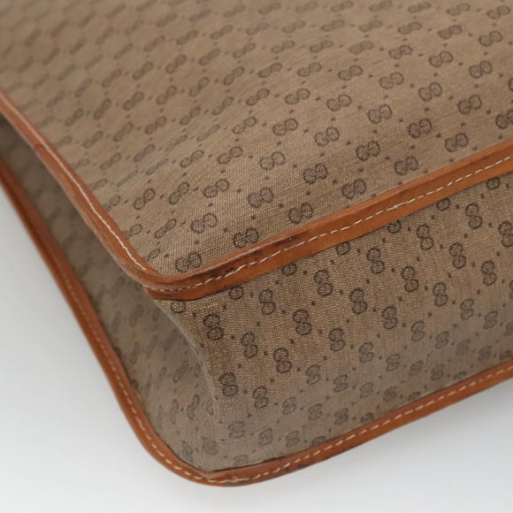 GUCCI Micro GG Supreme Tote Bag PVC Beige Auth mr1148