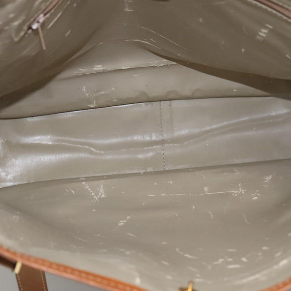 GUCCI Micro GG Supreme Tote Bag PVC Beige Auth mr1148