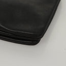 CELINE Trio bag Shoulder Bag Leather Black Gold Auth mr1158-14