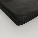 CELINE Trio bag Shoulder Bag Leather Black Gold Auth mr1158-15