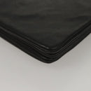 CELINE Trio bag Shoulder Bag Leather Black Gold Auth mr1158-16