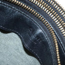 CELINE Trio bag Shoulder Bag Leather Black Gold Auth mr1158-18