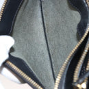 CELINE Trio bag Shoulder Bag Leather Black Gold Auth mr1158-11