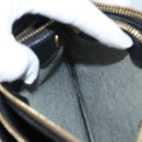 CELINE Trio bag Shoulder Bag Leather Black Gold Auth mr1158-23