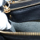 CELINE Trio bag Shoulder Bag Leather Black Gold Auth mr1158-12