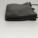CELINE Trio bag Shoulder Bag Leather Black Gold Auth mr1158-3