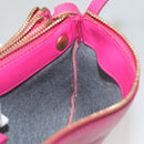 CELINE Trio bag Shoulder Bag Leather Pink Gold Auth mr1159-25