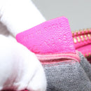 CELINE Trio bag Shoulder Bag Leather Pink Gold Auth mr1159-26