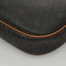 Christian Dior Honeycomb Canvas Shoulder Bag PVC Leather Black Auth mr1164-16