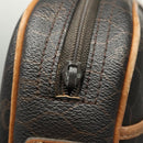 Christian Dior Honeycomb Canvas Shoulder Bag PVC Leather Black Auth mr1164-10