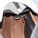 Christian Dior Honeycomb Canvas Shoulder Bag PVC Leather Black Auth mr1164-19