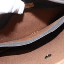 Christian Dior Honeycomb Canvas Shoulder Bag PVC Leather Black Auth mr1164-21