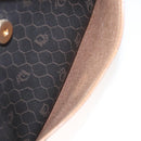 Christian Dior Honeycomb Canvas Shoulder Bag PVC Leather Black Auth mr1164-22