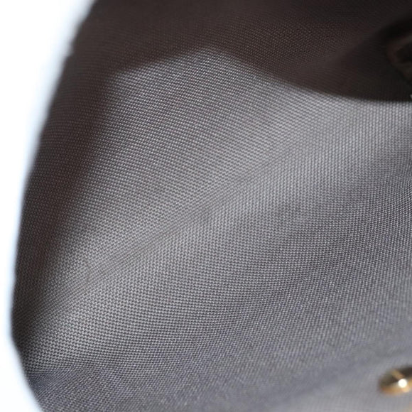 Christian Dior Honeycomb Canvas Shoulder Bag PVC Leather Beige Auth mr1166