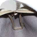 Christian Dior Honeycomb Canvas Shoulder Bag PVC Leather Beige Auth mr1166-19