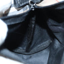 Burberrys Nova Check Hand Bag Nylon Beige Silver Auth mr1169-17