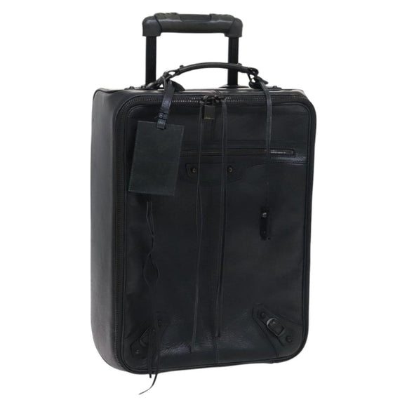 BALENCIAGA Suitcase Leather Khaki Auth mr1172