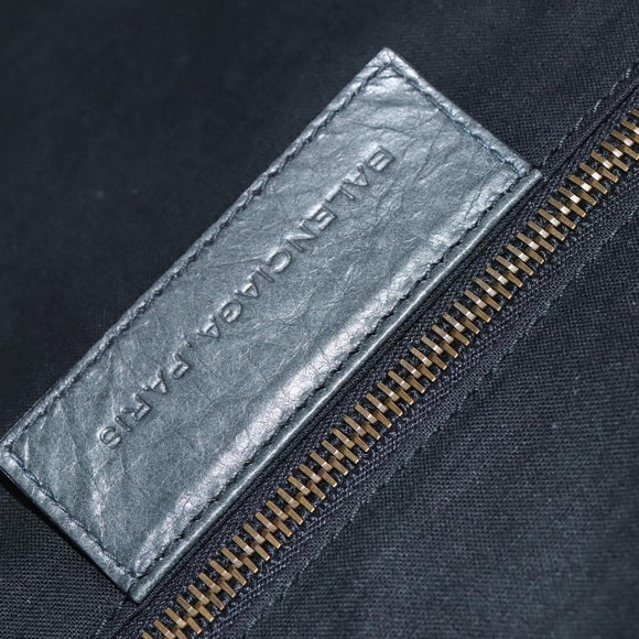 BALENCIAGA Suitcase Leather Khaki Auth mr1172