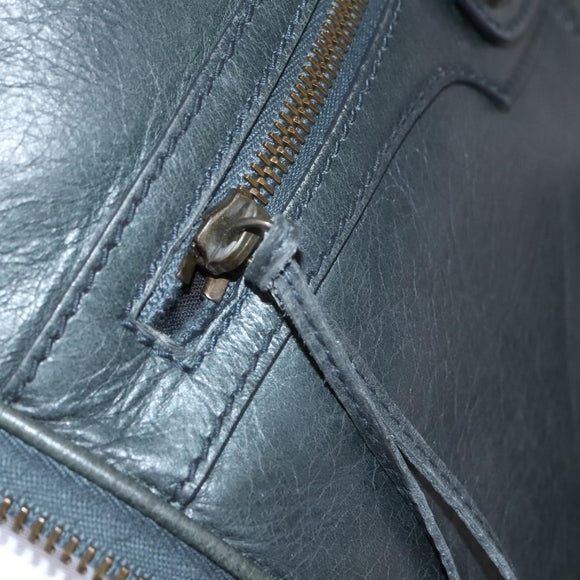 BALENCIAGA Suitcase Leather Khaki Auth mr1172