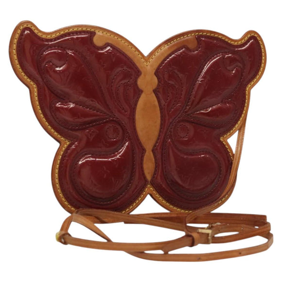 LOUIS VUITTON Vernis Pochette Papillon Shoulder Bag Purple M92270 LV Auth mr1177