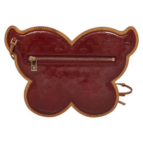LOUIS VUITTON Vernis Pochette Papillon Shoulder Bag Purple M92270 LV Auth mr1177