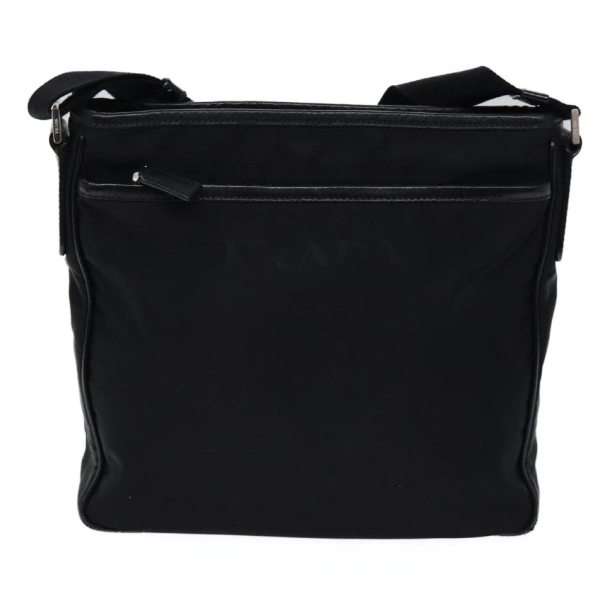 PRADA Shoulder Bag Nylon Black Auth mr119 - 0