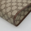 GUCCI GG Supreme Clutch Bag PVC Beige 97 01 037 Auth mr1199-15