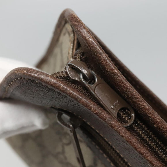 GUCCI GG Supreme Clutch Bag PVC Beige 97 01 037 Auth mr1199