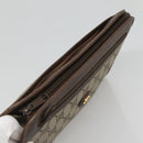 GUCCI GG Supreme Clutch Bag PVC Beige 97 01 037 Auth mr1199-5