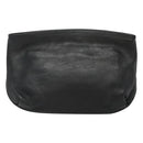 Christian Dior Clutch Bag Leather Black Gold Auth mr1204-2