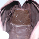 Burberrys Hand Bag Canvas Brown Gold Auth mr1221-20