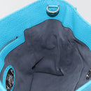 FENDI Anna Schultertasche Leder 2-Wege Türkis Blau Auth mr1226V-19