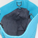 FENDI Anna Shoulder Bag Leather 2way Turquoise Blue Auth mr1226V-20