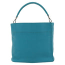 FENDI Anna Shoulder Bag Leather 2way Turquoise Blue Auth mr1226V-13