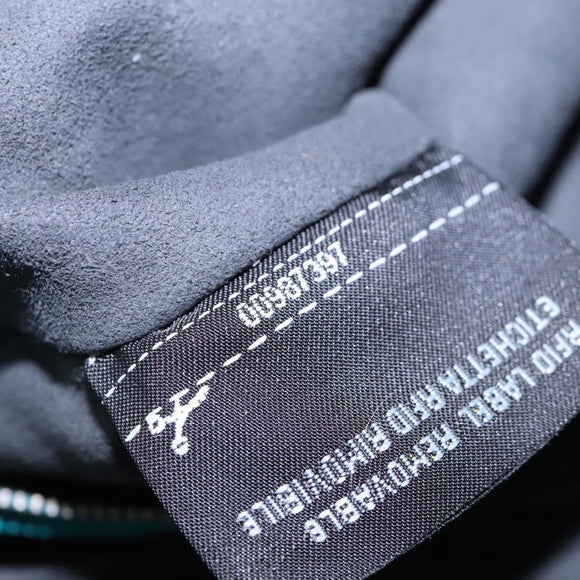 FENDI Anna Shoulder Bag Leather 2way Turquoise Blue Auth mr1226V