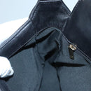 CHANEL Choco Bar line Shoulder Bag Lamb Skin Black CC Auth mr1233-18