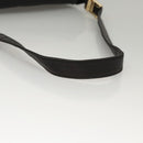 CHANEL Choco Bar line Shoulder Bag Lamb Skin Black CC Auth mr1233-7